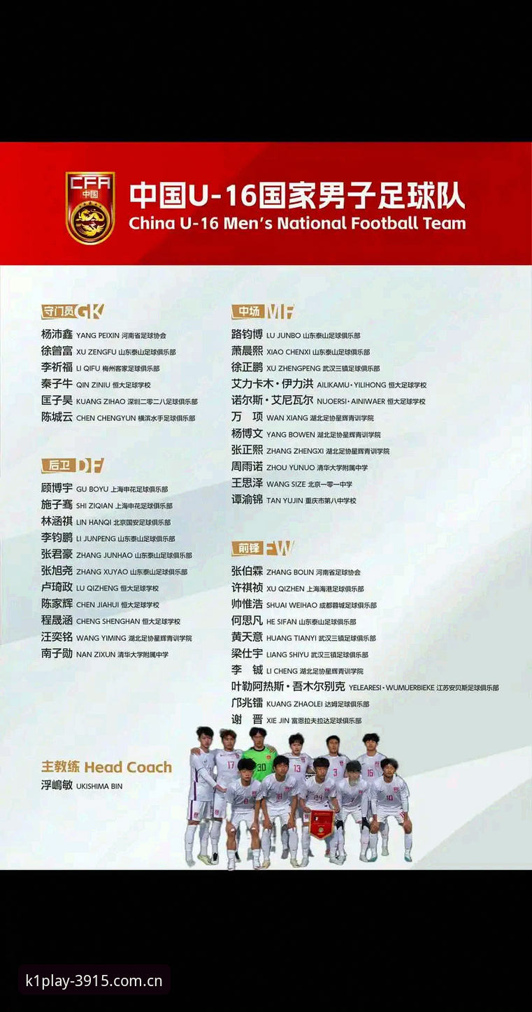 k1体育官方入口 中国足球青训再迎挑战?U17男女足世界杯抽签结果揭示了什么?